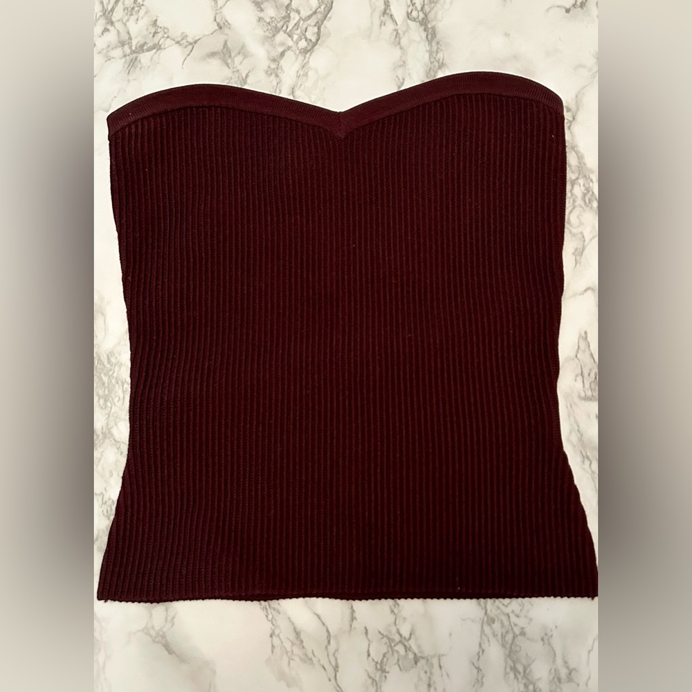 Aritzia Babaton Sculpt Knit Sweetheart Tube Top (XXS)